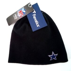 NWT NFL Pro Line Fanatics Dallas Cowboys Black Navy Uncuffed Knit Beanie